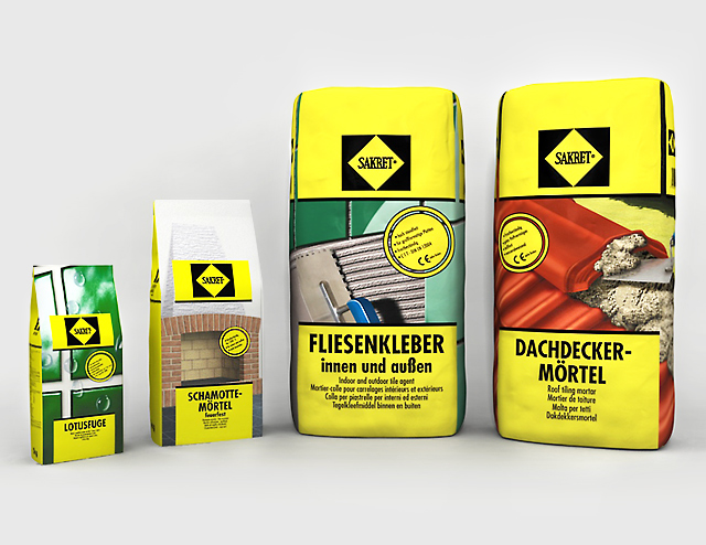 ADMAX Full-Service Werbeagentur, Köln: Sakret Verpackungsdesign